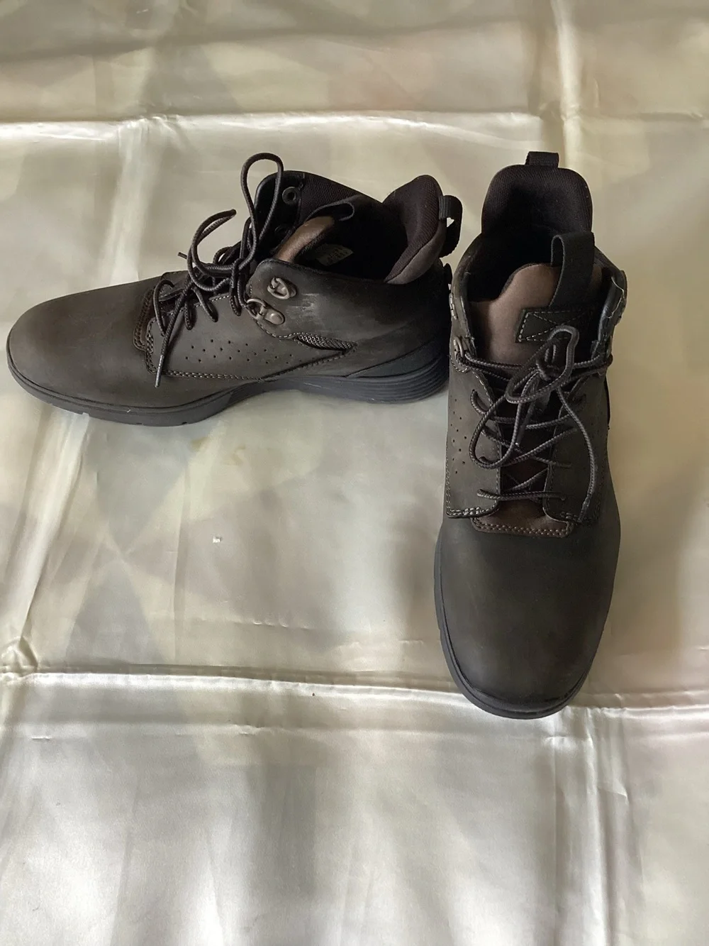 Timberland sensor flex Leather hiking boots men’s size 8, A1946.
